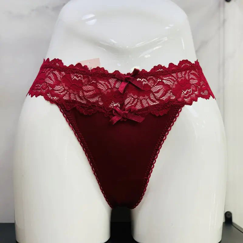 Cotton Women's Low Waist Sexy Thong Underwear