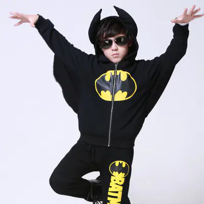 Batman Kids Fall Outfit - Boys' Sports Hoodie Set